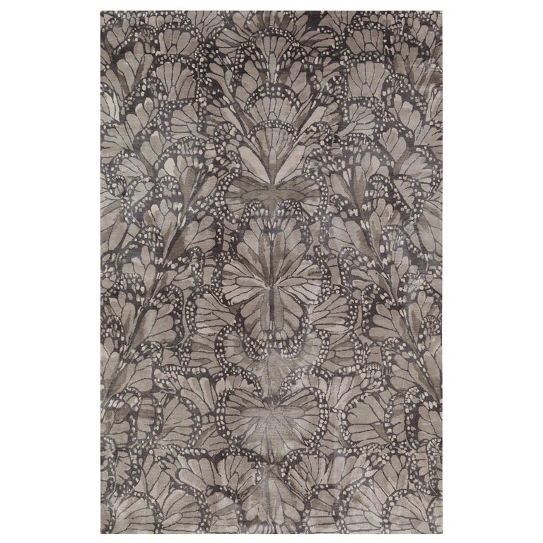 Monarch Smoke Hand-Knotted Rug by Alexander McQueen, new, offered by The Rug Company