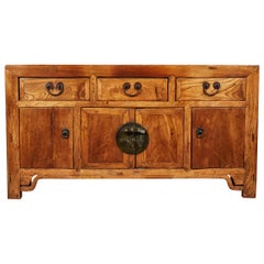 19th Century Chinese Elm Sideboard