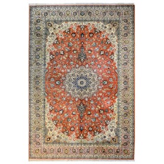 Äußerst feiner Täbriz-Teppich aus dem späten 20. Jahrhundert
