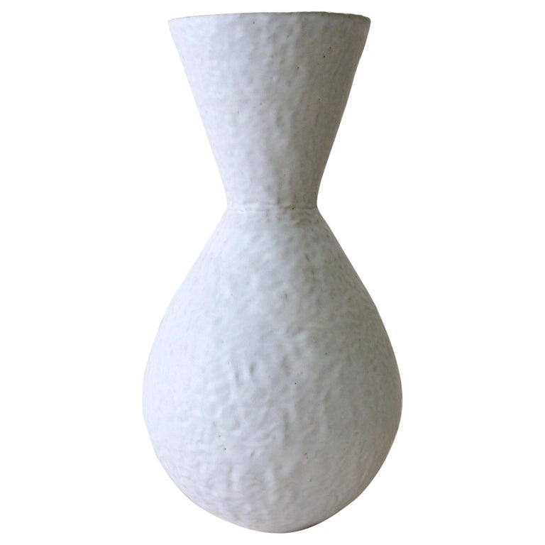 Giselle Hicks Contemporary White Ceramic Vase, 2019 For Sale