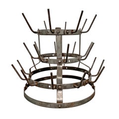 Early 20th Century French Bottle Rack