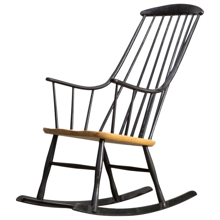 1960s Lena Larsson ‘Grandessa’ Rocking Chair for Nesto For Sale
