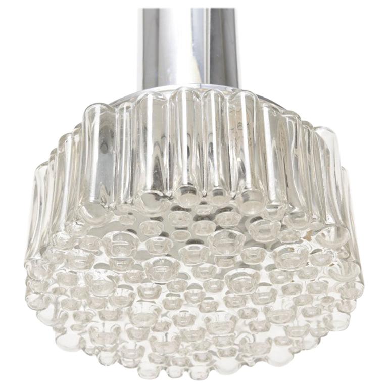 Pendant Clear Bubble Lights by Helena Tynell, for Limburg Glashutte, Germany