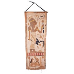 Early 20th Century Grand Tour Egyptian Style Tapestry with Goddess