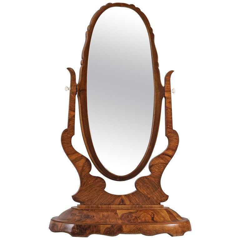 Tall Mahogany Dressing Mirror For Sale at 1stdibs