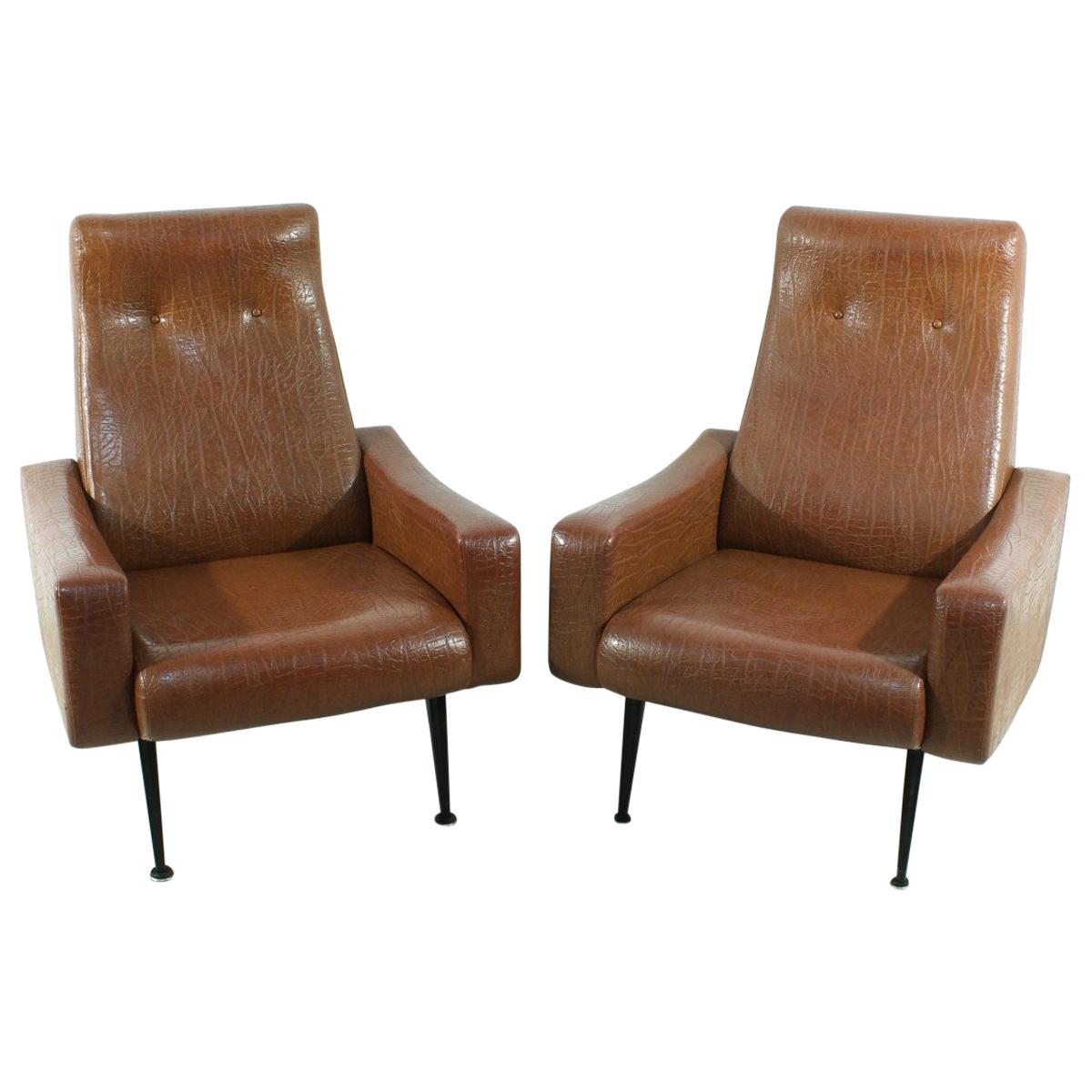 Set of 2 1950s Armchairs