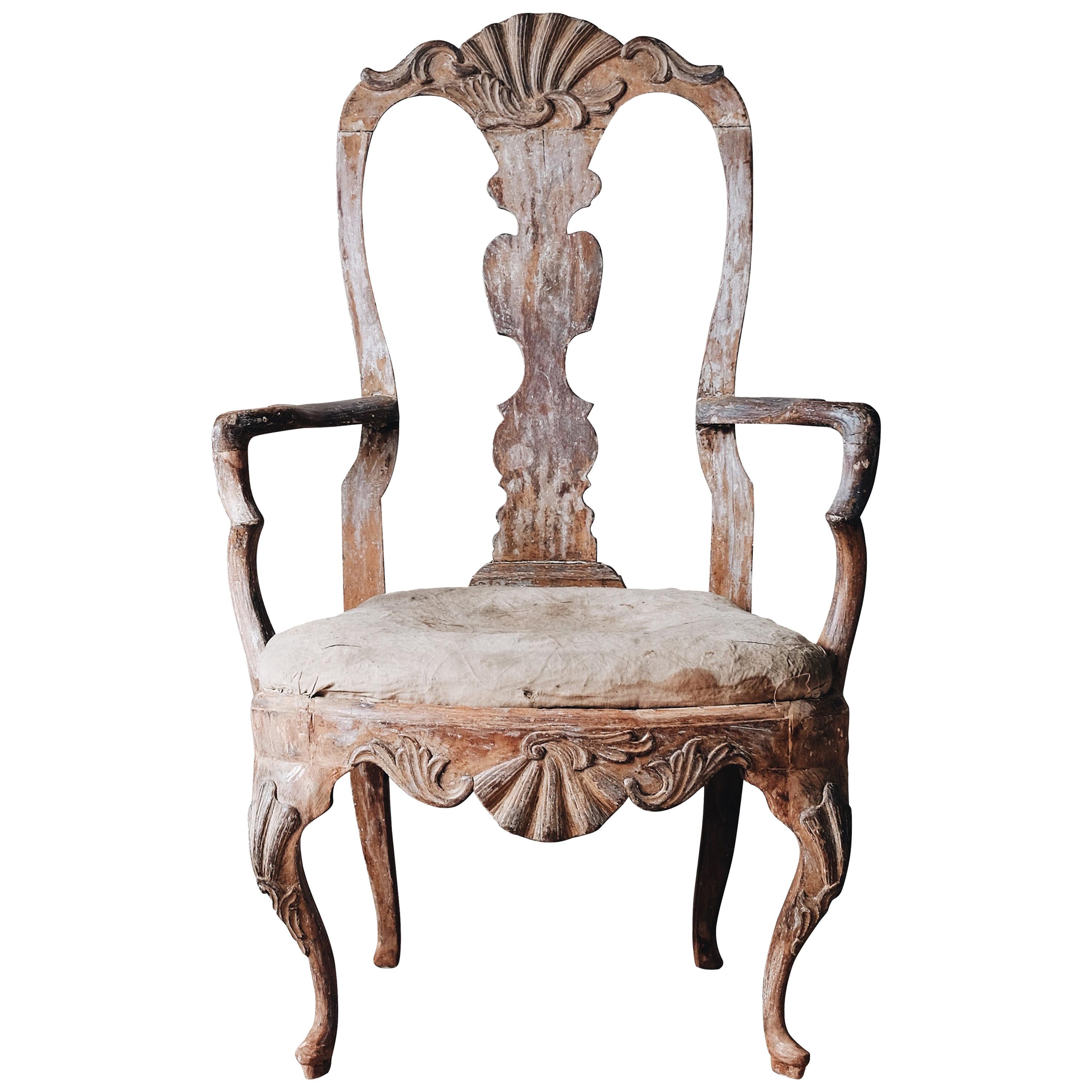 18th Century Rococo Armchair