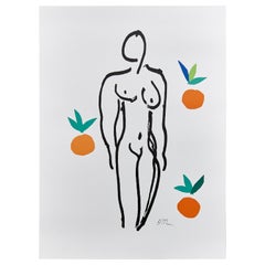 After Henri Matisse Lithograph, Nu Aux Orange