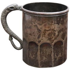 18th Century Silver Cup with Handle Possibly Bolivian