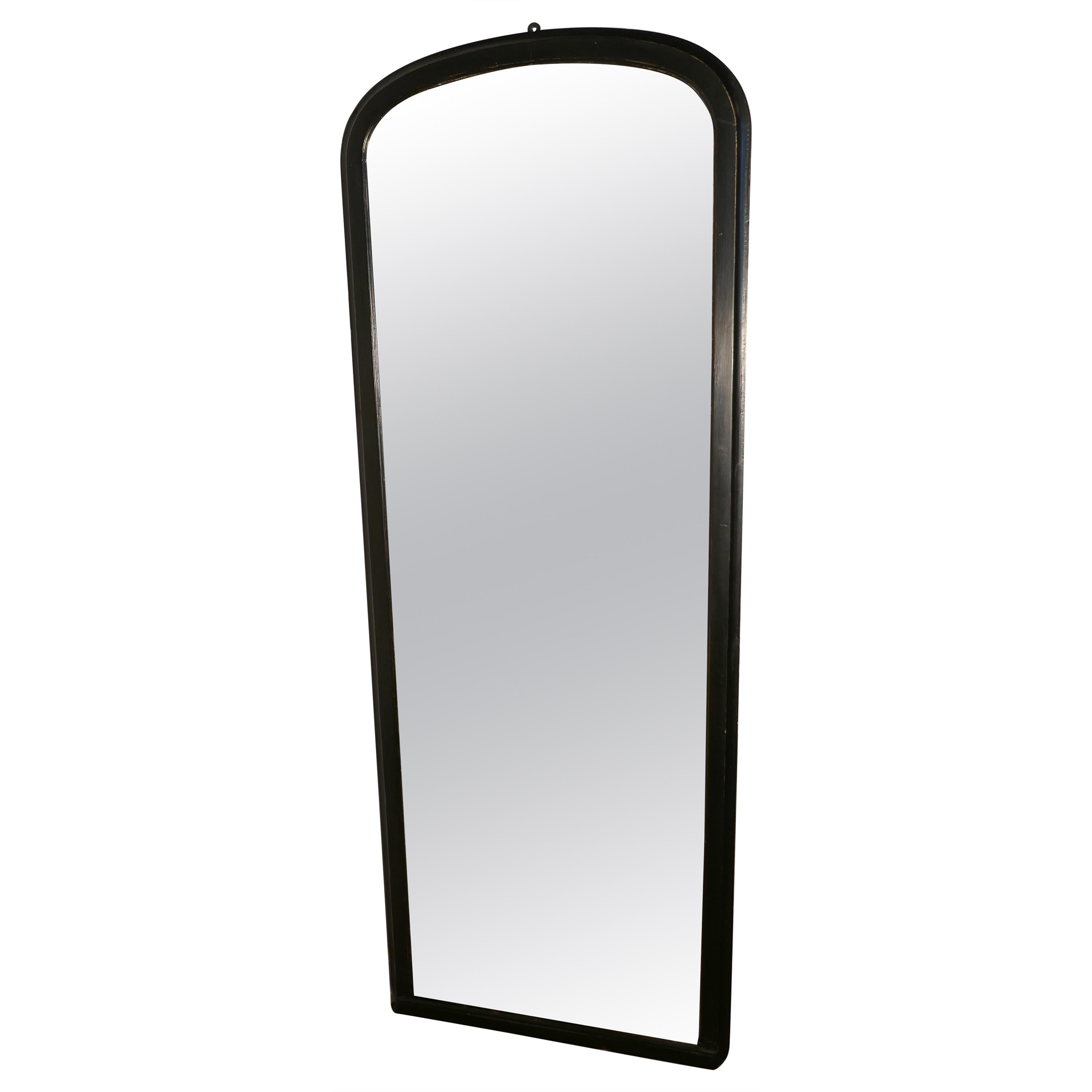 Tall Console Mirror with Ebonized Frame