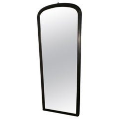 Antique Tall Console Mirror with Ebonized Frame