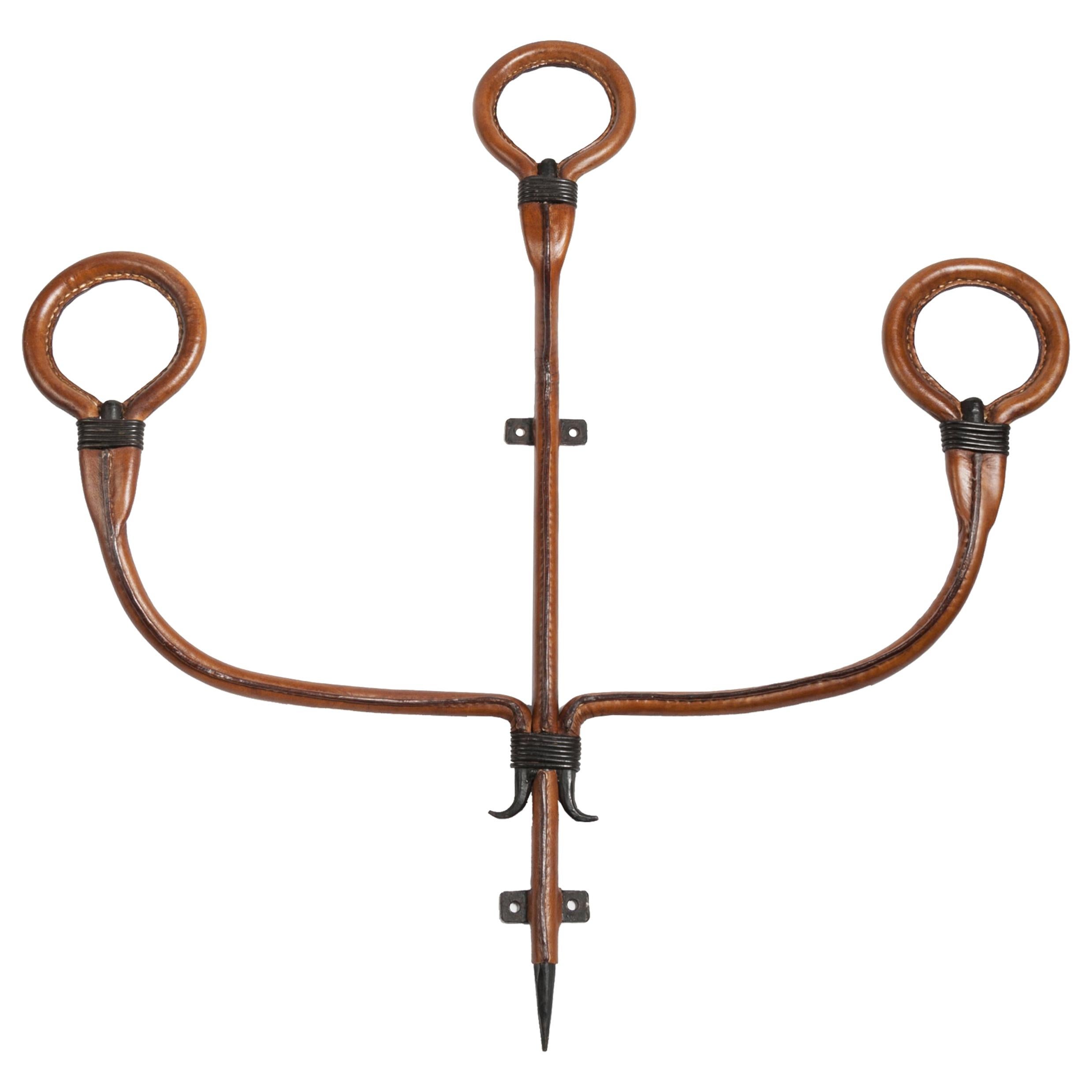 Tall Coatrack by Jacques Adnet For Sale