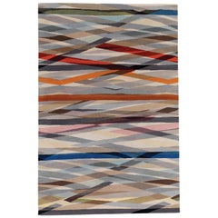 Carnival Hand-Knotted 9x6 Rug in Wool by Paul Smith