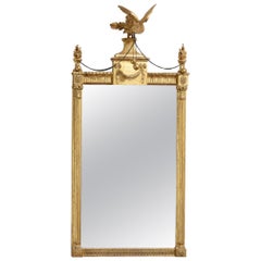 Georgian Adam Period Giltwood Pier Glass Mirror