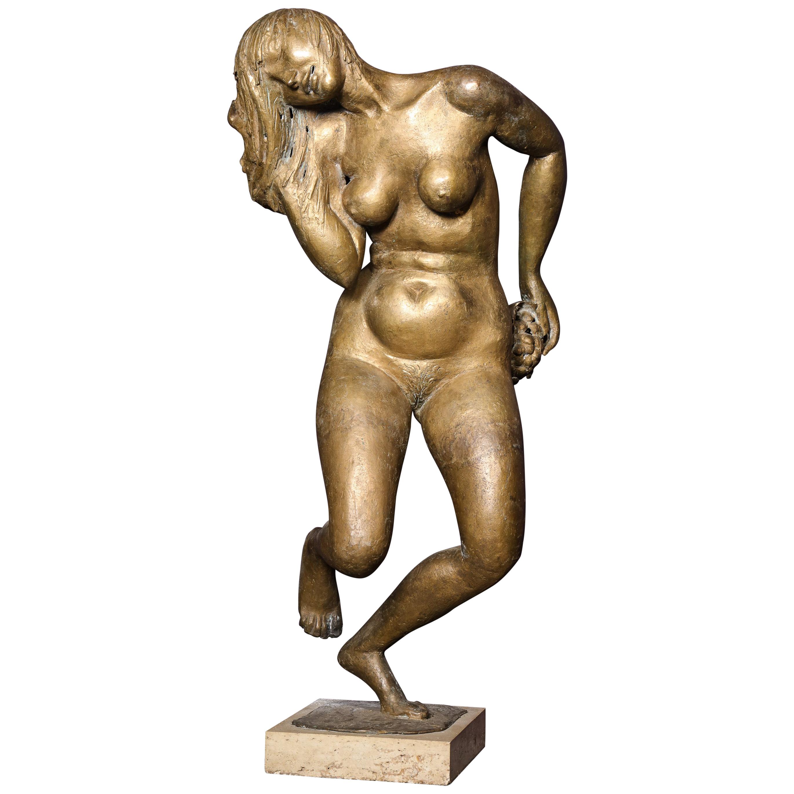 Milton Elting Hebald, a Large Bronze Figure of a Nude Woman