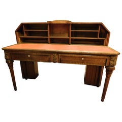 1930s, Used Reception Desk, Table for Drawers, Very Capacious, Vintage