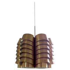 Hans-Agne Jakobsson Brass Pendant Light, Sweden, 1960s