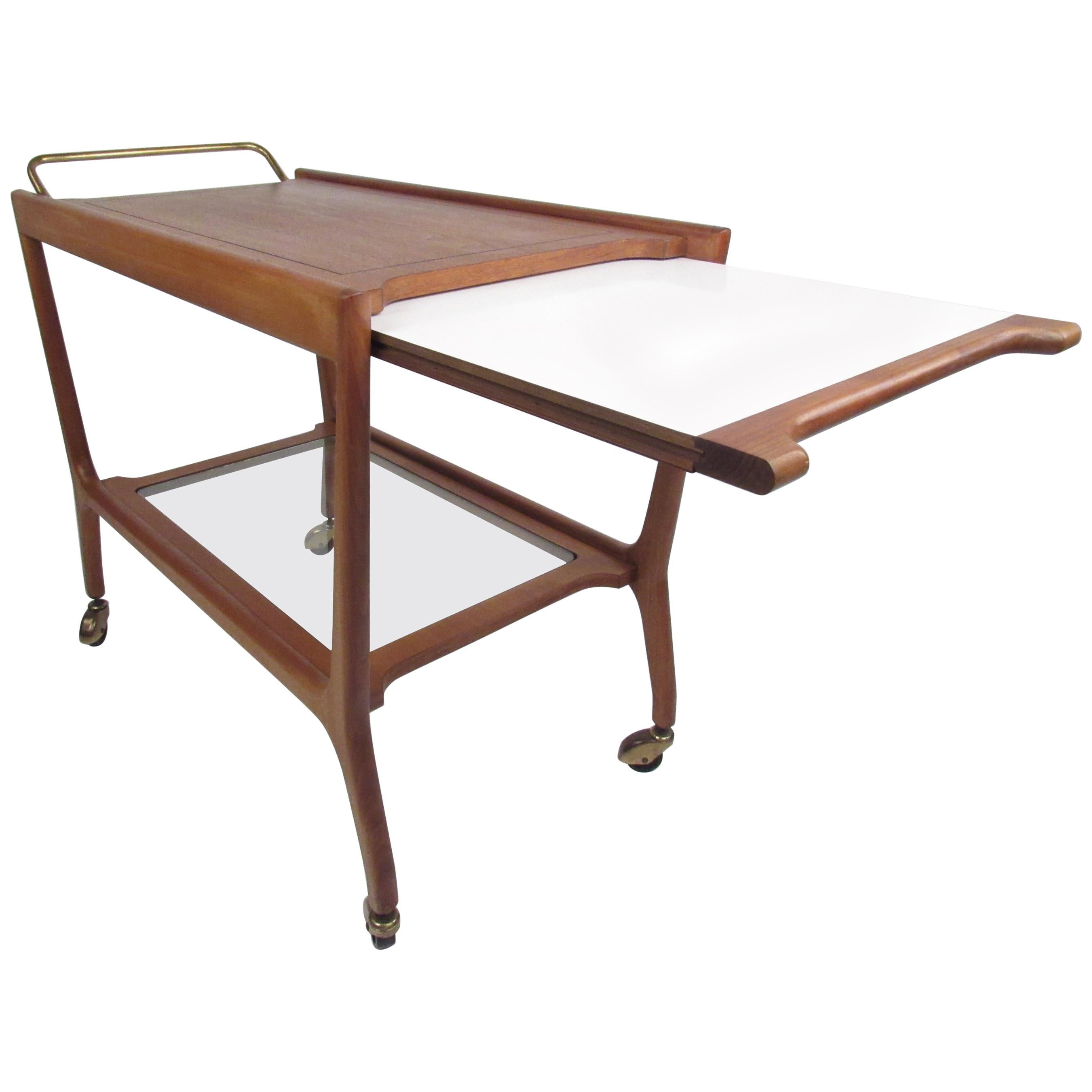 Sculptural Midcentury Italian Serving Cart