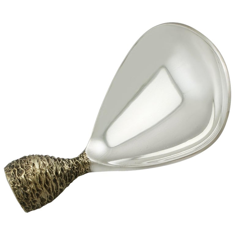 Vintage 1974 Sterling Silver Caddy Spoon For Sale at 1stdibs