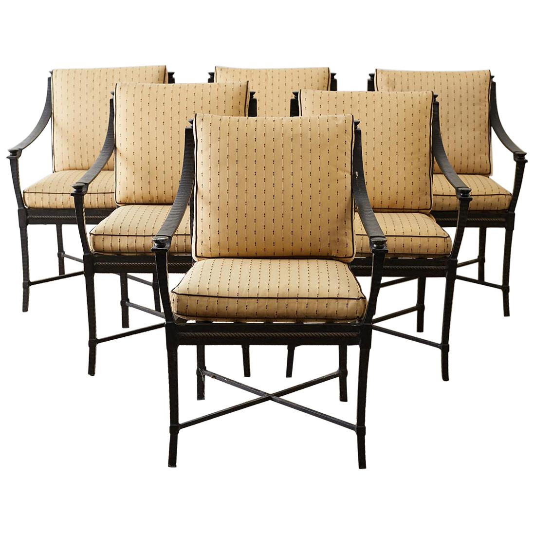 Six Andalusia Royal Lounge Gondola Chairs by Richard Frinier