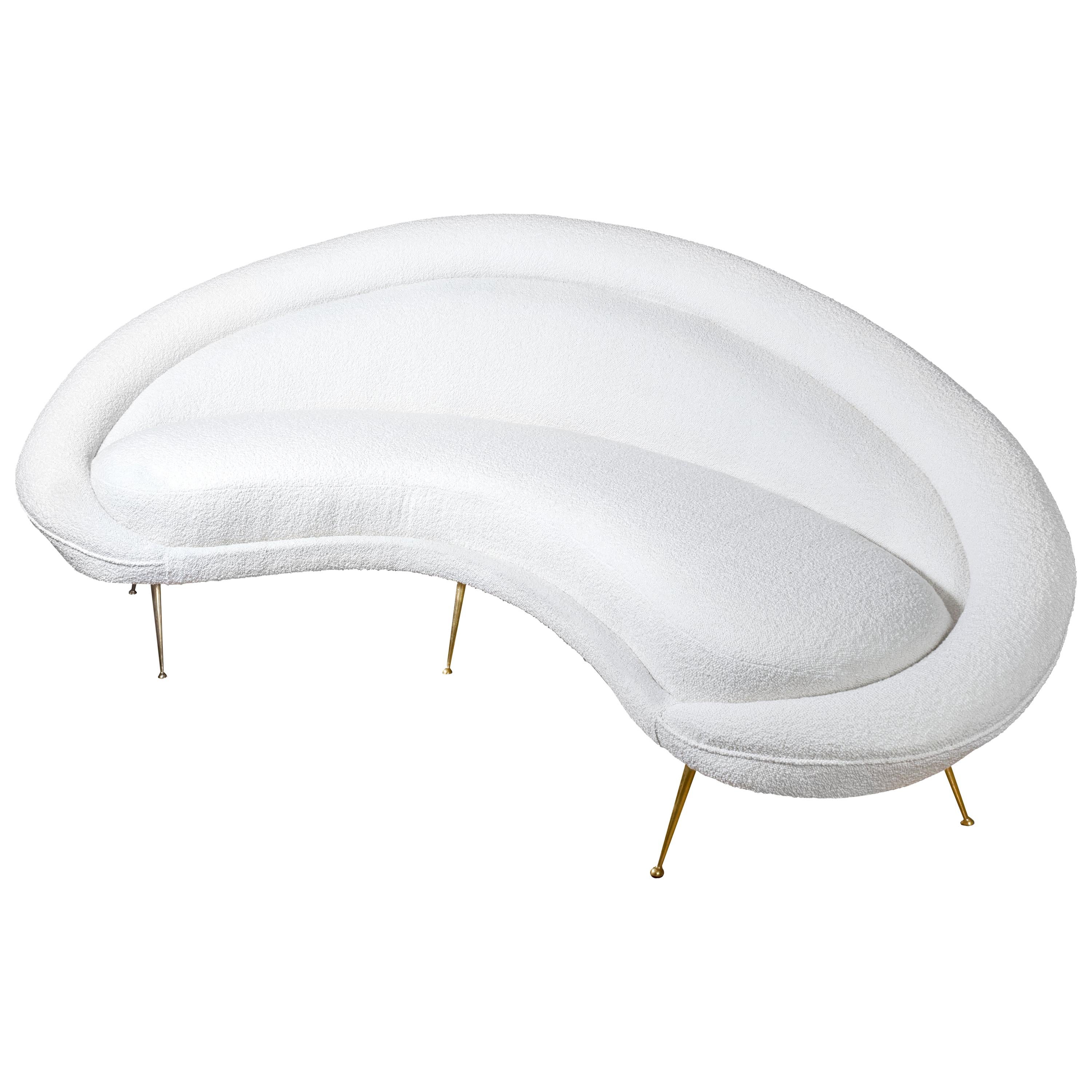 Glamorous Curved Sofa by Studio Glustin For Sale