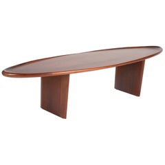 Mahogany Coffee Table Designed by T.H. Robsjohn-Gibbings for Widdicomb