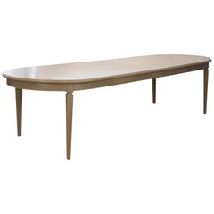 Oval French-Style Dining Table
