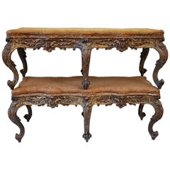 Rococco Giltwood Stools / Window Seats /Hall Seats