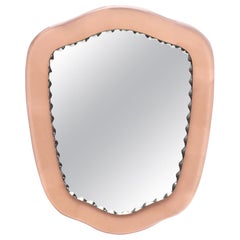 Pink Venetian Glass Mirror