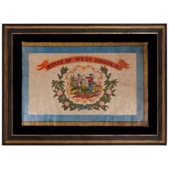 Vintage West Virginia State Flag, Ca 1929 or Possibly Prior, A Rare & Beautiful Example