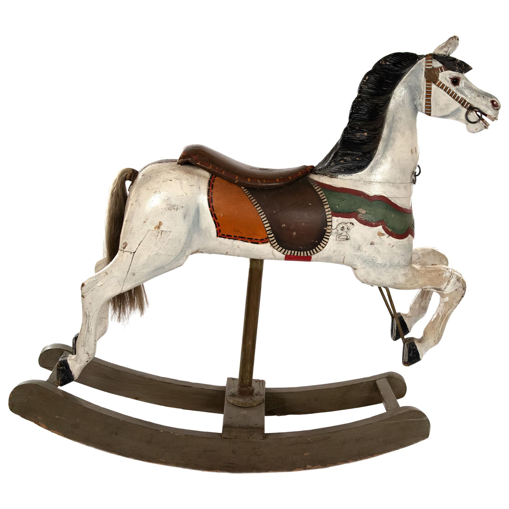 French Carousel Rocking Horse, circa 1885