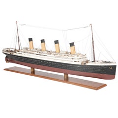 Vintage Detailed Model of the White Star Liner RMS "Titanic"