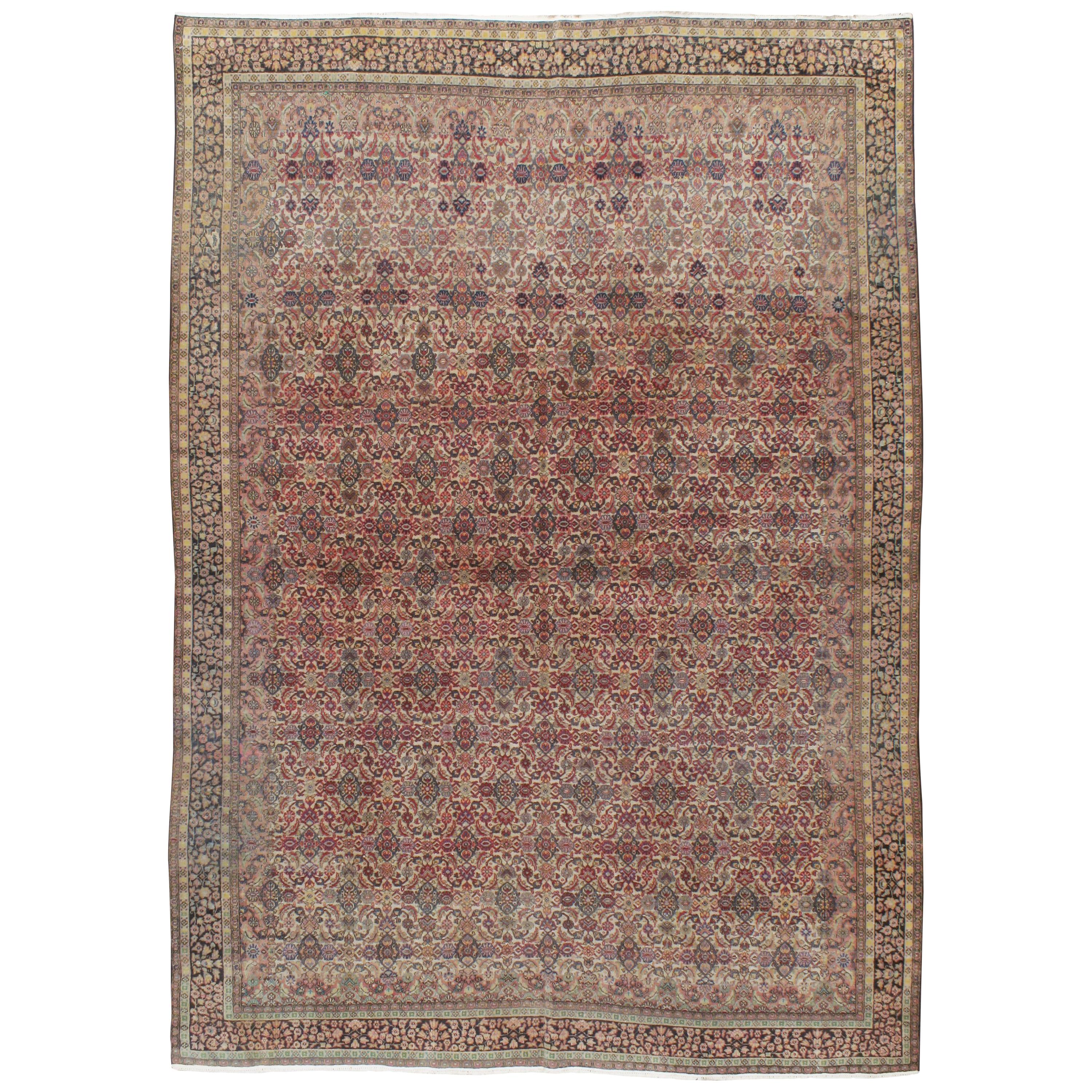 Antique Indian Lahore Carpet