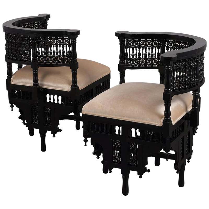 Palestinian Pattern Chair Islamic Furniture - 442 For Sale at 1stdibs
