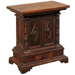 Petite 18th Century Italian Fully Carved Chest