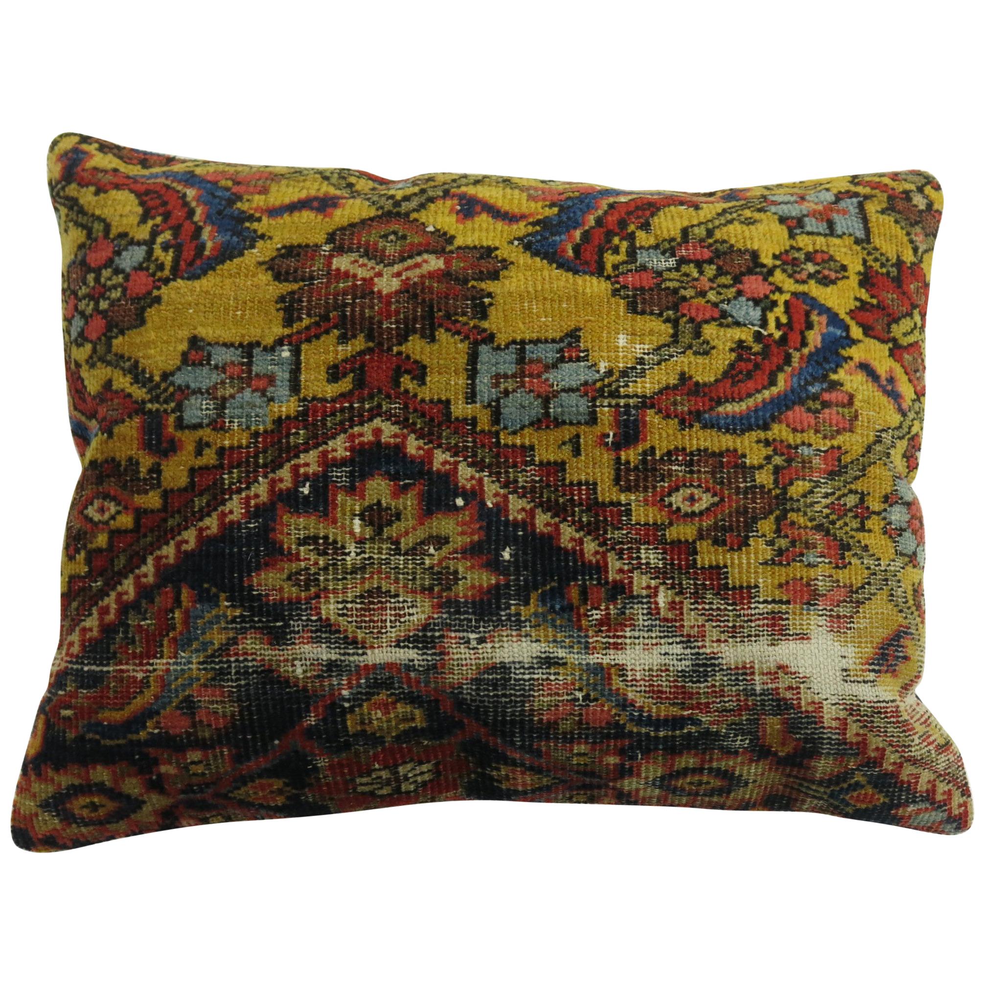 Persian Shabby Chic Rug Pillow For Sale