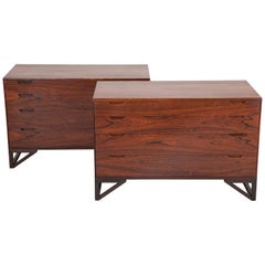 Pair of Midcentury Danish Rosewood Chests by Svend Langkilde