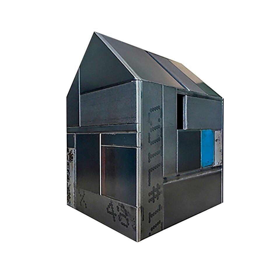 Jim Rose Barn House Structure, Welded Steel Object Made with Salvaged Steel