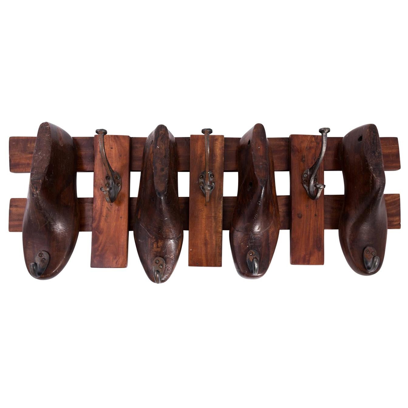 English Coat Rack, circa 1930s For Sale