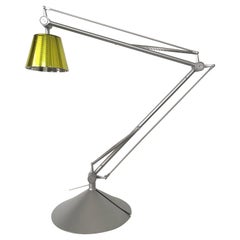 Rare lampe de bureau ou de travail jaune Philippe Starck Archimoon K réglable pour Flos