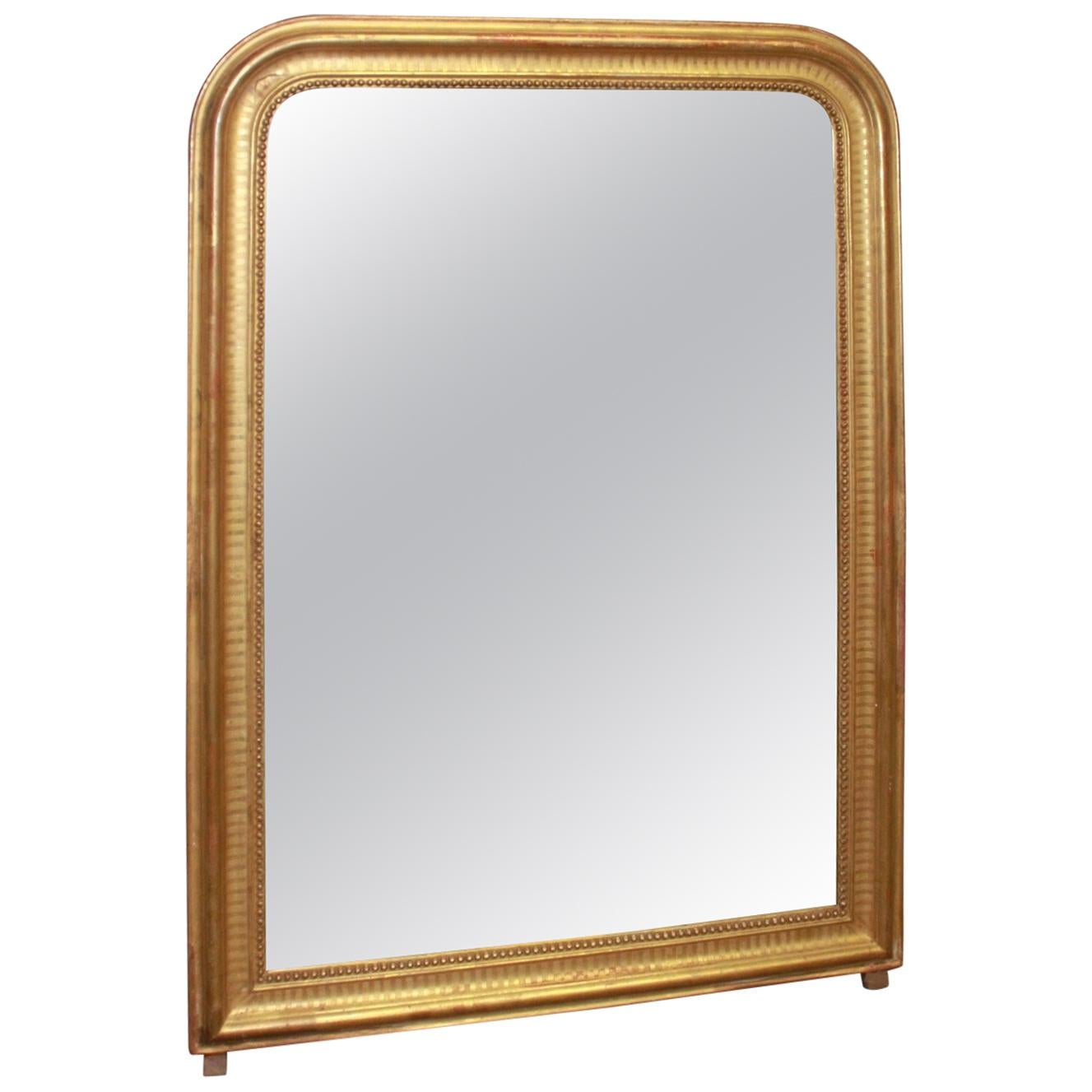 French Louis-Philippe Period Gilt Mirror