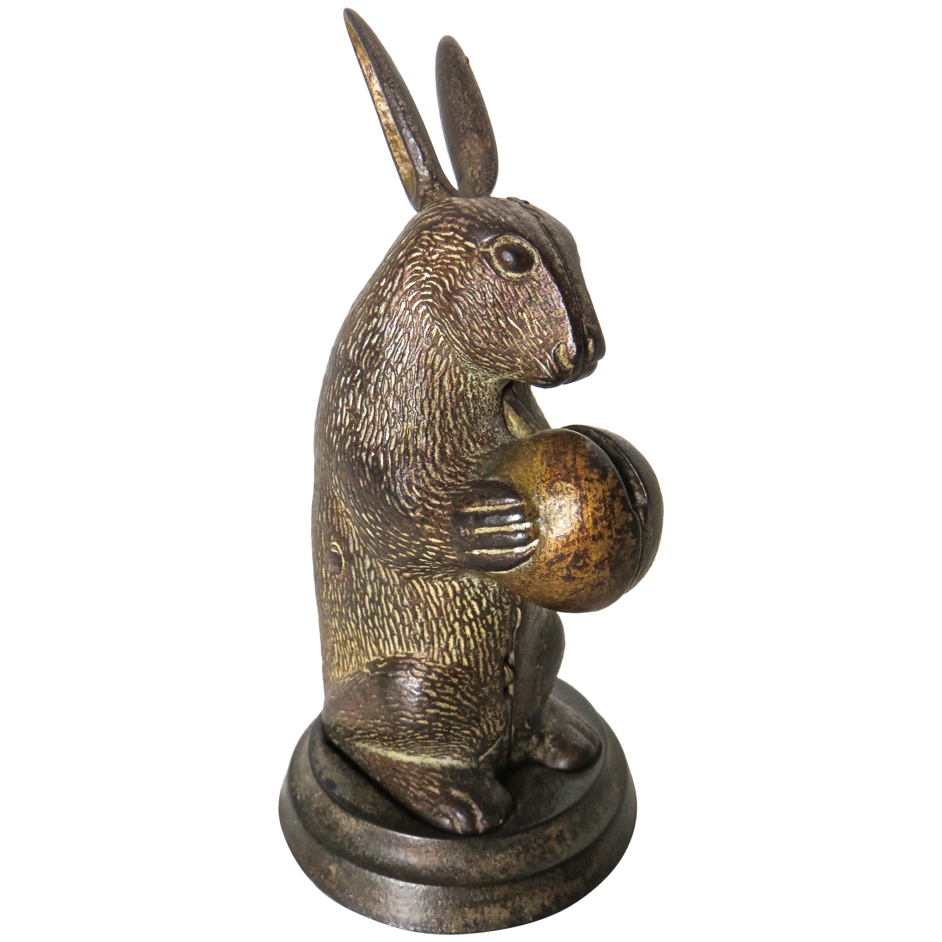 "Rabbit Standing" Mechanical Bank, American, circa 1882