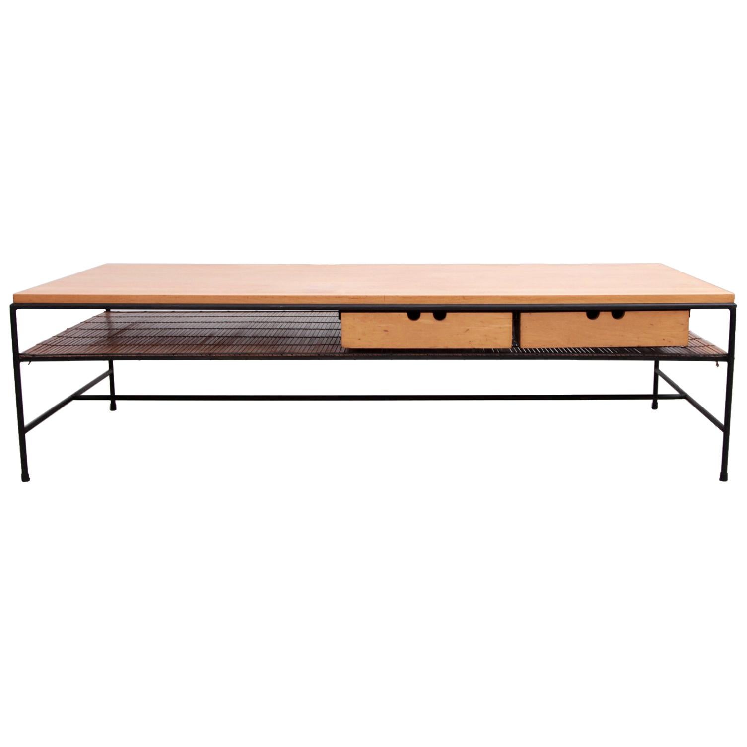 Paul McCobb Planner Group Wrought Iron Coffee Table for Winchendon