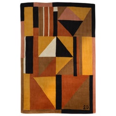 "Harlequin" Rug by Sonia Delaunay, Edited in 1983