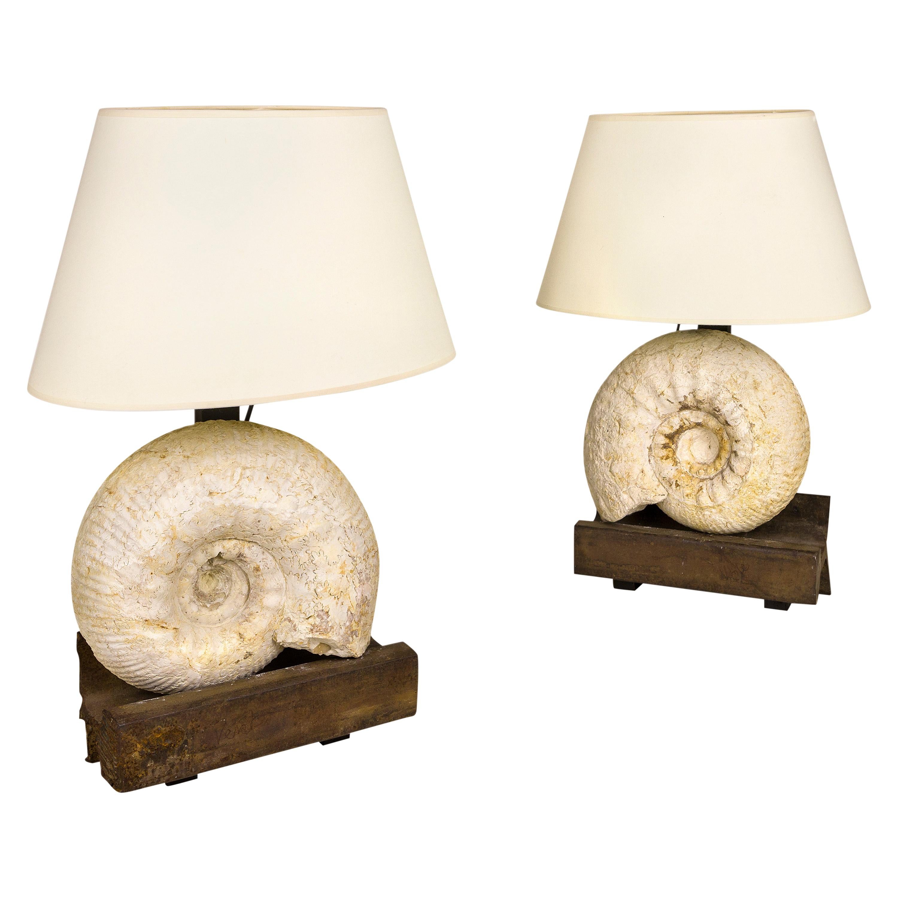 Pair of Jean-Charles Moreux Table Lamps, circa 1940, France