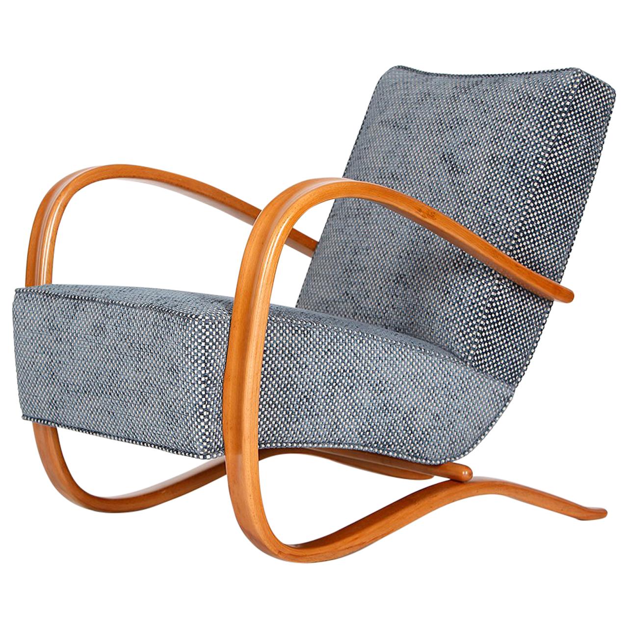 H-269 Streamline Chair by Jindrich Halabala for Spojene UP Zavody, 1930s