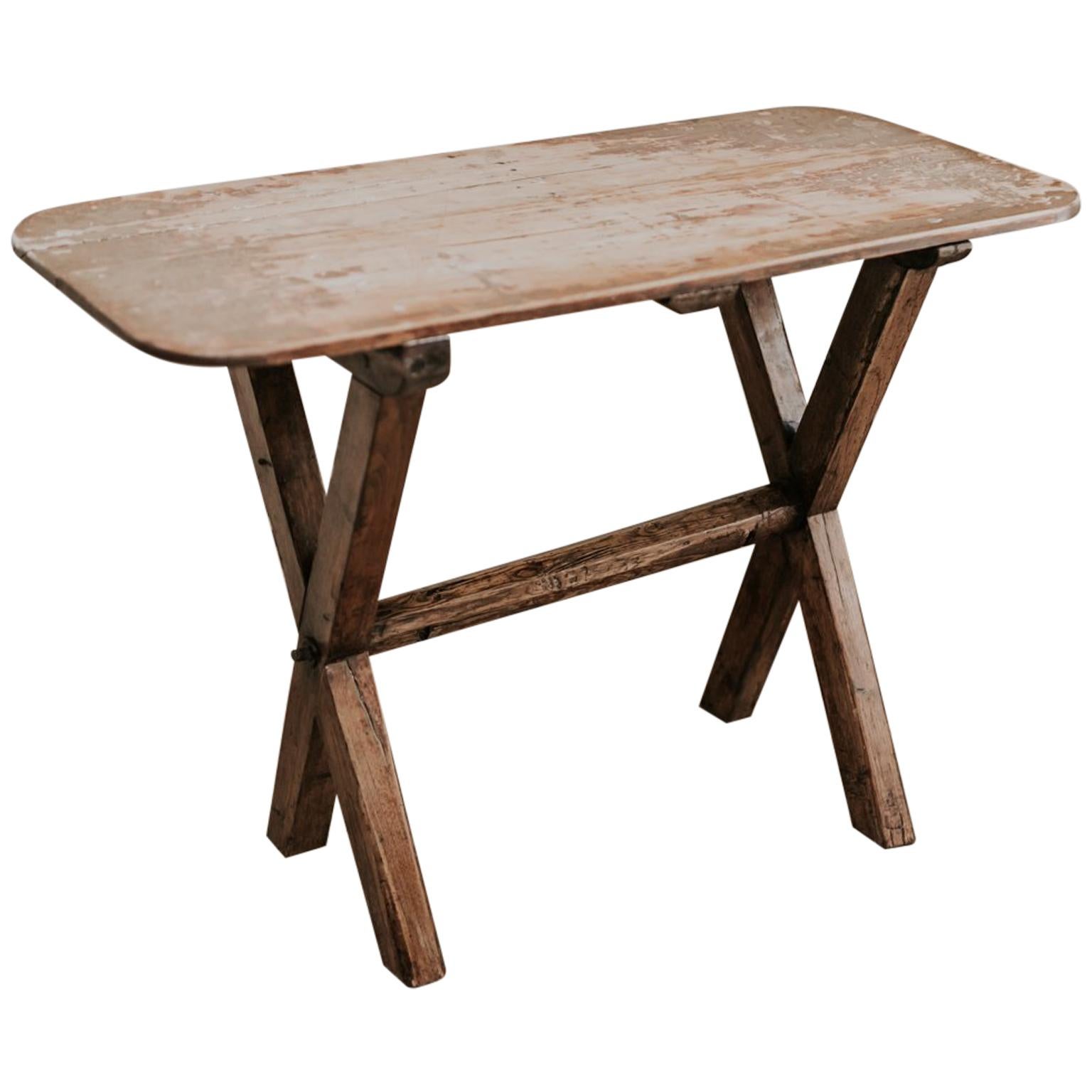 X-Legged Pine Table