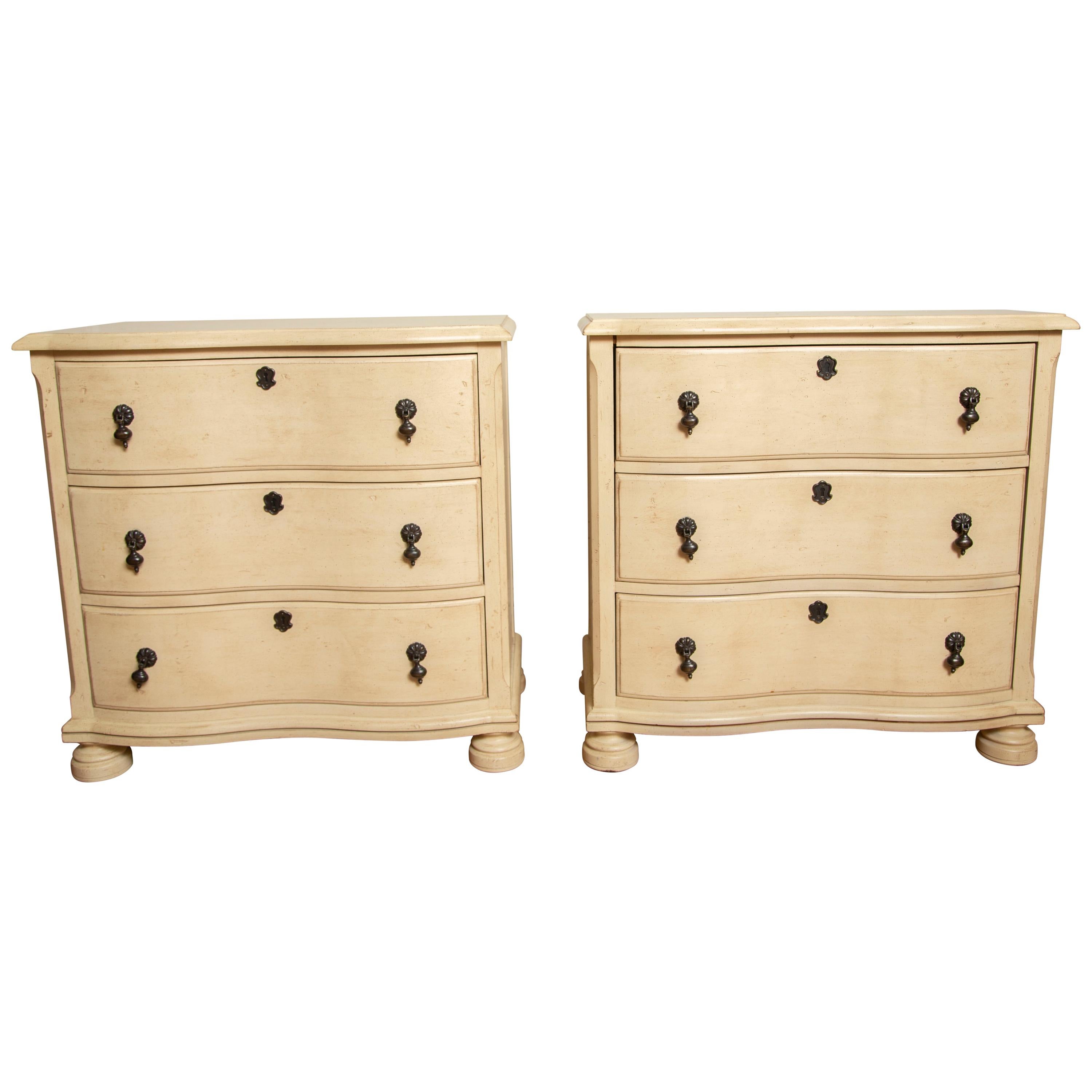 Pair of Painted Country French Chests