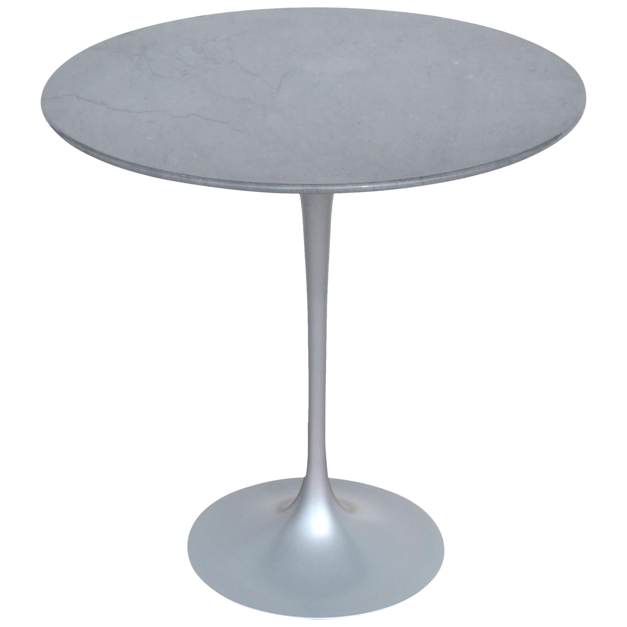  Knoll Saarinen Grey Marble Tulip Table