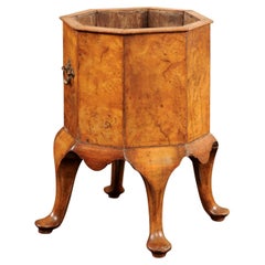 Antique Dutch Walnut Wine Cooler / Planter with Cabriole Legs, ca. 1890